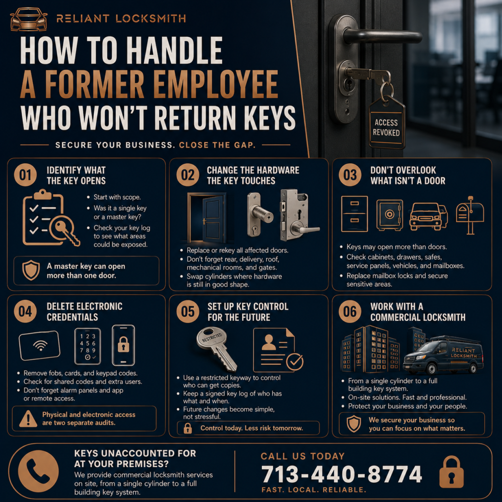 How to Handle a Former Employee Who Won't Return Keys