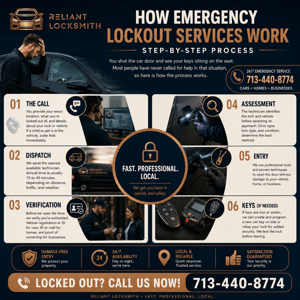 How Emergency Lockout Services Work Step-by-Step Process
