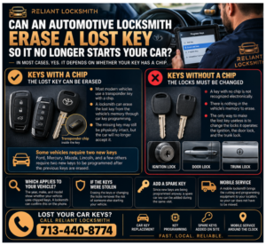 Can an Automotive Locksmith Erase a Lost Key So It